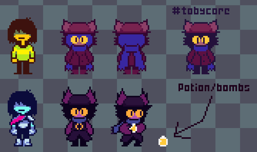 71stfrick's tweet photo. Wanted to make smtn rq to get back into the swing of pixel art so I drew Niko if they were in Deltarune :)

#Deltarune #OneShotgame #Onetale https://t.co/sZ3Y5GQ8GP