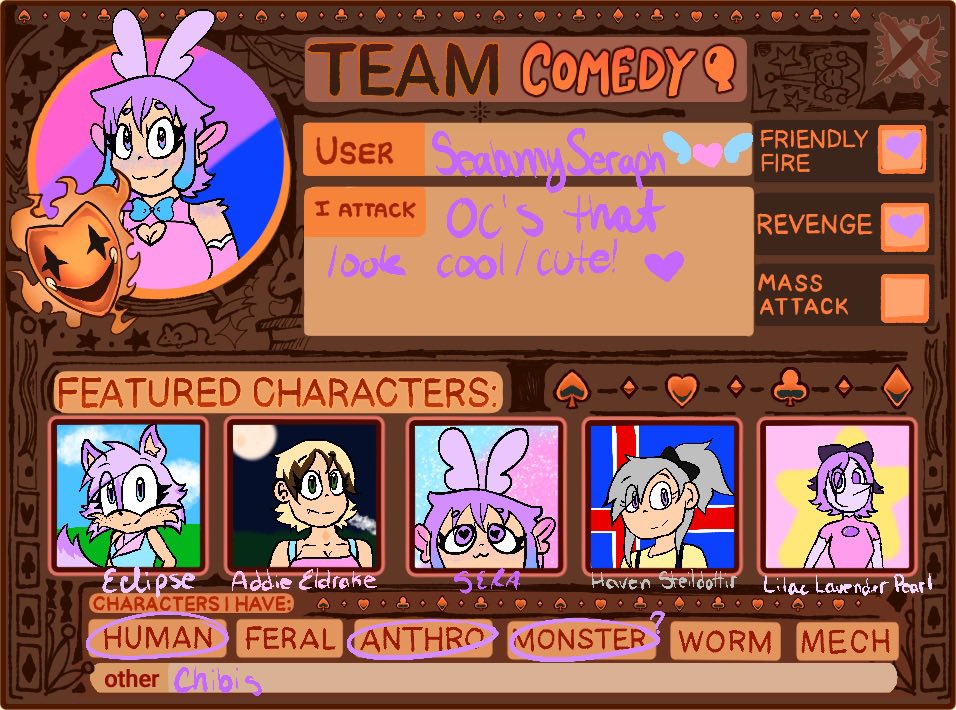 UmisagiSeraph's tweet photo. Guess I better make my Artfight thread!!! https://t.co/swZDi9dULB