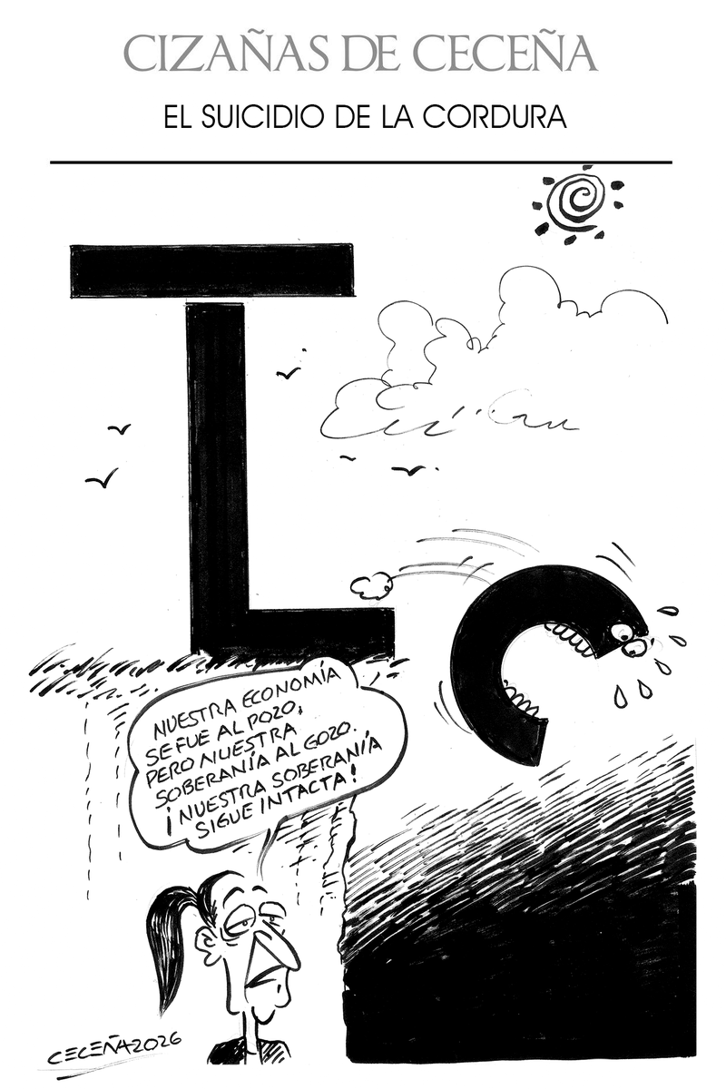 GilbertoCecenaN's tweet photo. Cizañas de Ceceña:
EL SUICIDIO DE LA CORDURA
#CizañasdeCeceña #carton #GilbertoCeceña https://t.co/zNaDoRoZrr