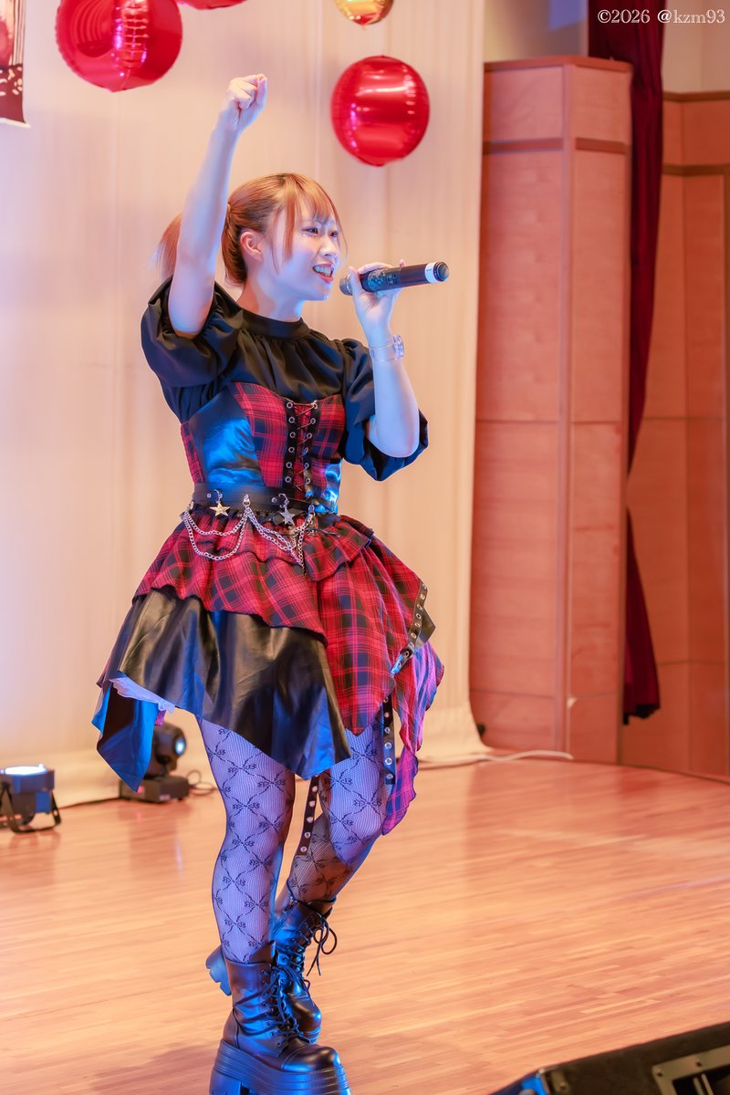 kzm93's tweet photo. おはようございます
【今日の1枚】
2026.06.28 福島・矢吹町文化センター小ホール
『Ultra Addict Cocolo・Aoi生誕祭』より
Arrow Heart・小豆るこさん
#小豆るこ
#推しるこ
#ArrowHeart
#アローハート
#Livephotos https://t.co/pfr7OfaRJG