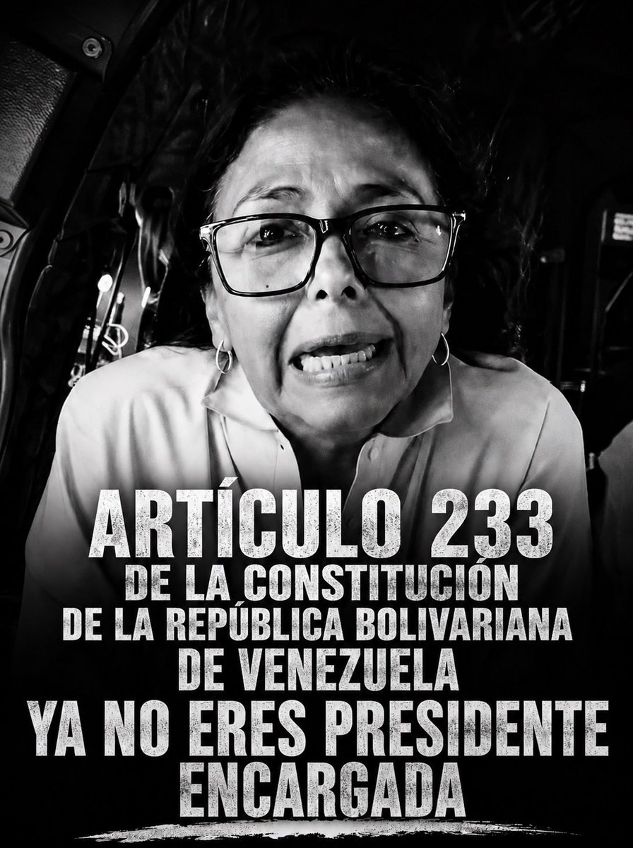 Juliovera_87's tweet photo. @delcyrodriguezv Pero ya tu no eres Presidente Encargada ya pasas hacer Ilegitima. ¡No vengas, Tu! Ya tu tiempo se venció y todo cambio que realices es ilegítimo. https://t.co/pyl5o57Ll6