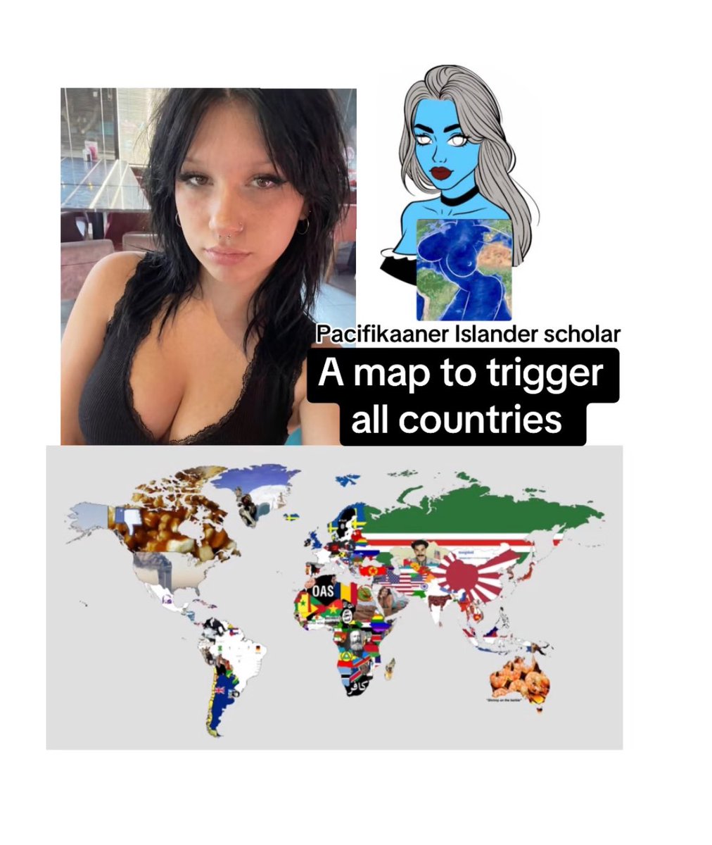 pacifikaaner's tweet photo. A map to trigger all countries #history #geography #map #maps #mapper #mapping #cartography #fact #facts #interestingfacts #interesting #fyp #meme #memes #dankmemes #dailymemes https://t.co/0Lz4nKB6ts
