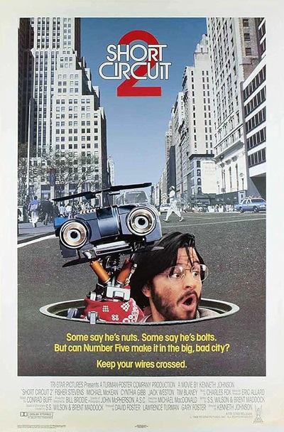 OldSchool80s's tweet photo. July 6, 1988: the sequel Short Circuit 2 was released in theaters. #80s https://t.co/2z6oXC9MBH