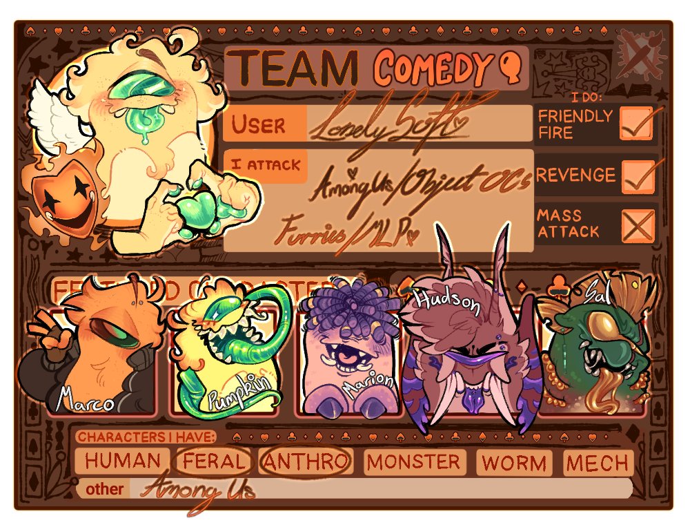 LonelySoft3's tweet photo. @Bemur_Freaker I have lil freaks of among us ocs! https://t.co/6AKnhWbFX2 https://t.co/GzQCIFnycS