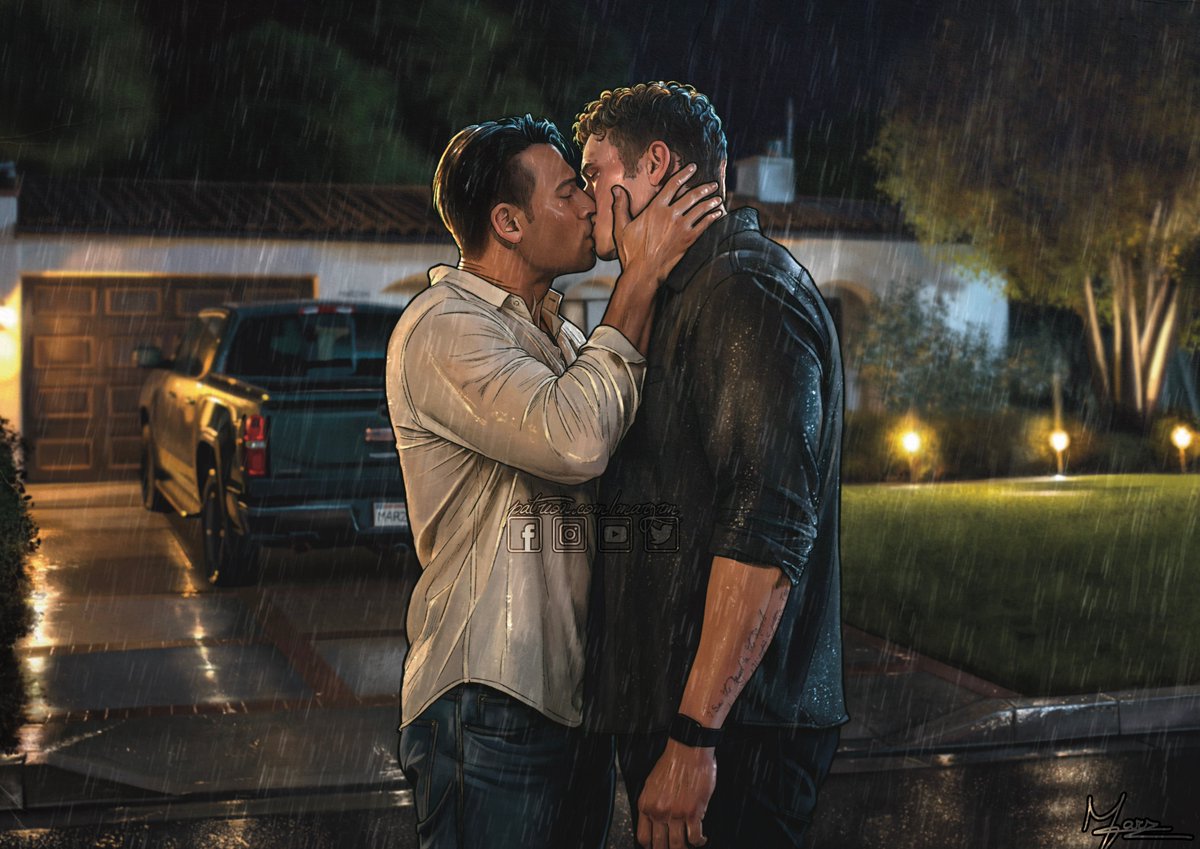 MarzRM's tweet photo. Heard Oliver wanted a Buddie kiss in the rain https://t.co/Jh1scxs52l