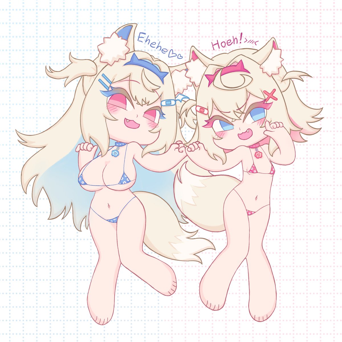 my_koru_art38's tweet photo. It works !!
So here we are Ruffians
FuwaMoco micro bikini
Bau Bau🩵🩷

#FWMCpix https://t.co/ZiKYg0gp3O