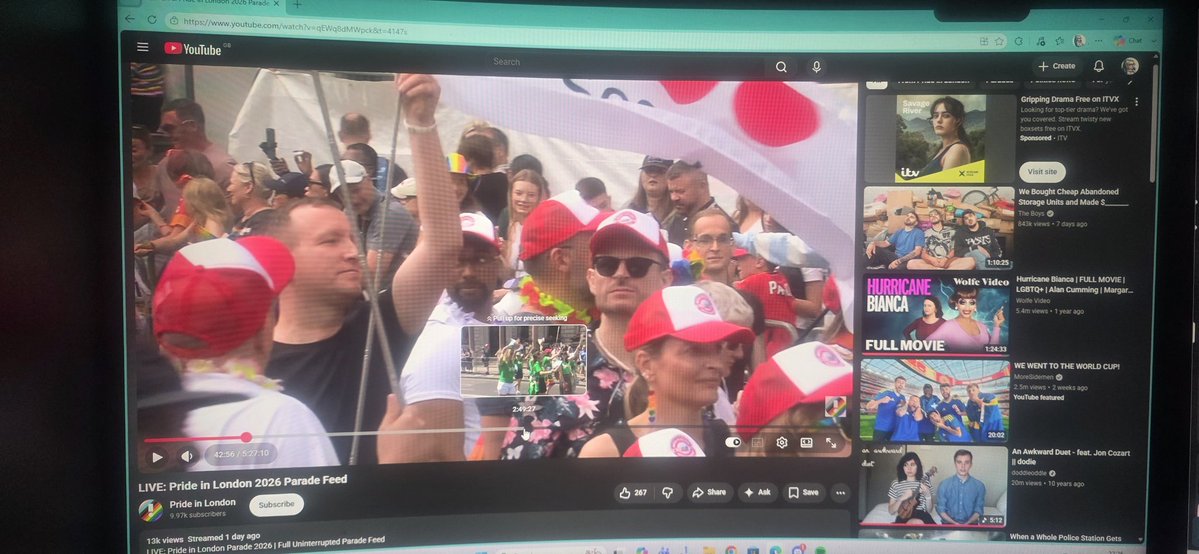 LbmxK's tweet photo. Found myself on the Pride in London 2026 live feed! Thanks @PrideInLondon for the awesome stream!!!! https://t.co/r7N2BwYVHy