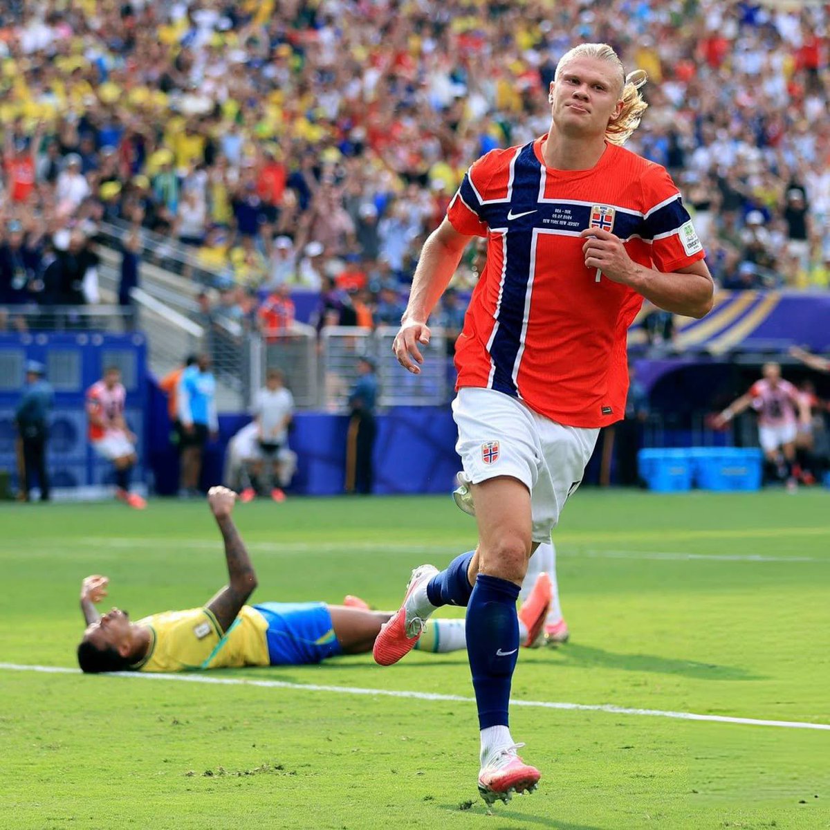 adeyanjuadenir3's tweet photo. They said this but Halland send them packing. @
Brazil 1 vs Norway 2
#ssfootball
#sleepcanwait https://t.co/lvj2rFixnh
