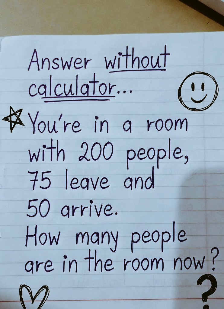 kiara_whispers's tweet photo. Only a few people find the answer to your IQ is different.

How many members in there room? https://t.co/ygycHyuyGa