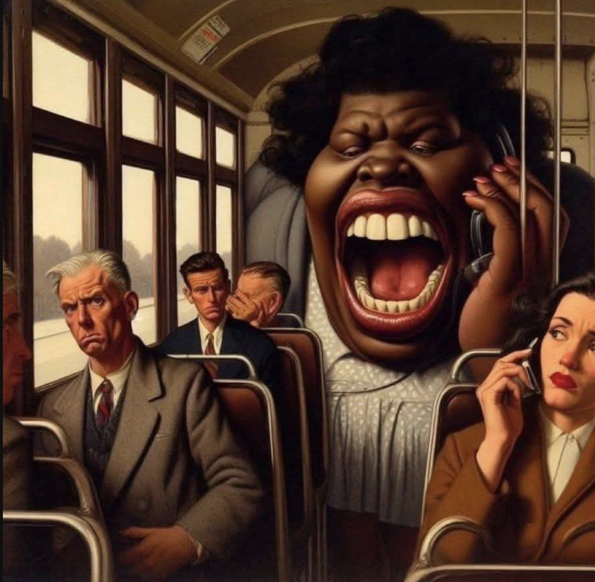 Ted_Neck's tweet photo. @HinkieCrypto @colinabwallace This is the result of Rosa Parks. https://t.co/ZLHcKH0XvG