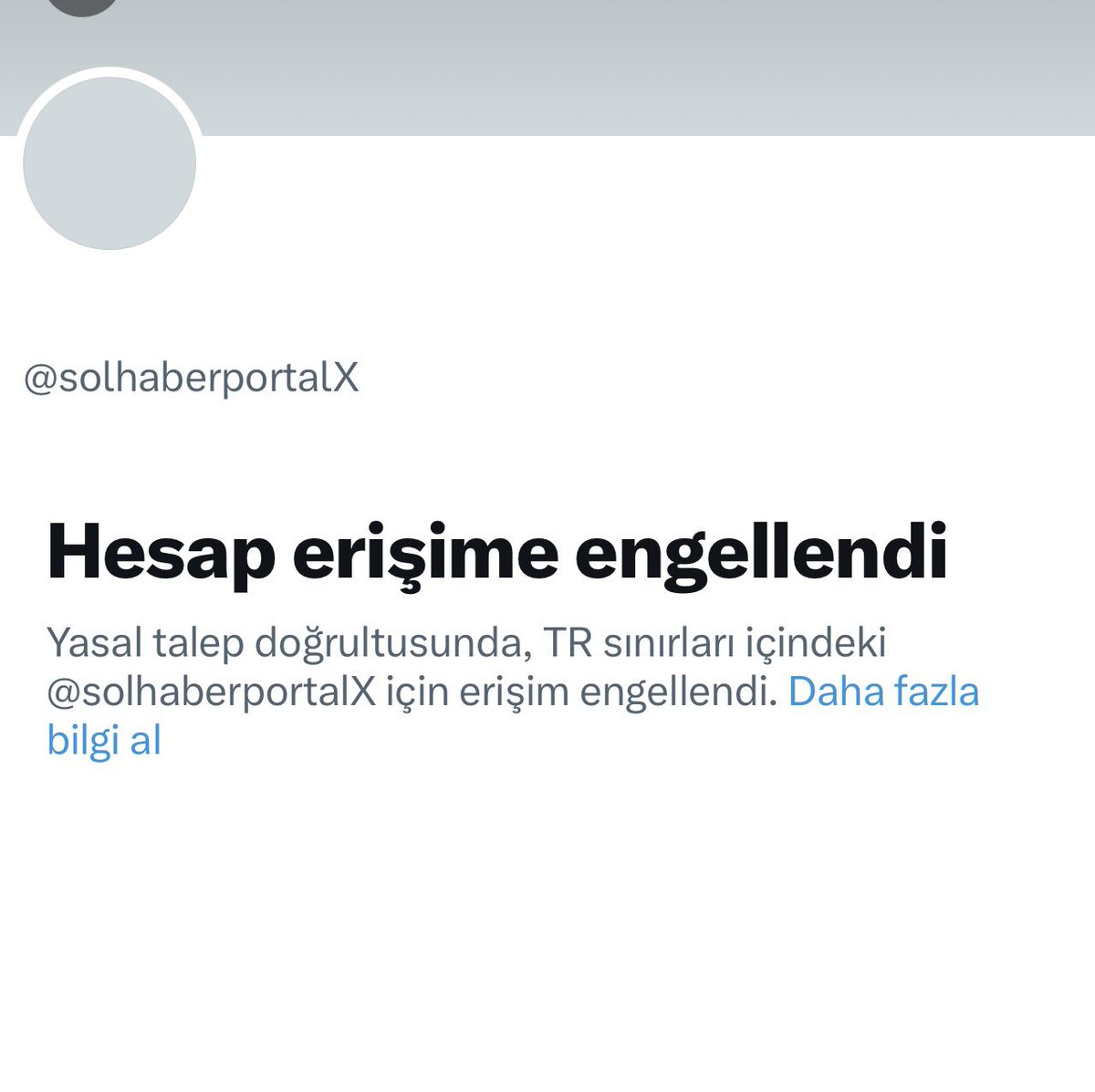 nasuhbektas's tweet photo. Sol haberin X hesabı kapatıldı https://t.co/BSTBdqbQ8T
