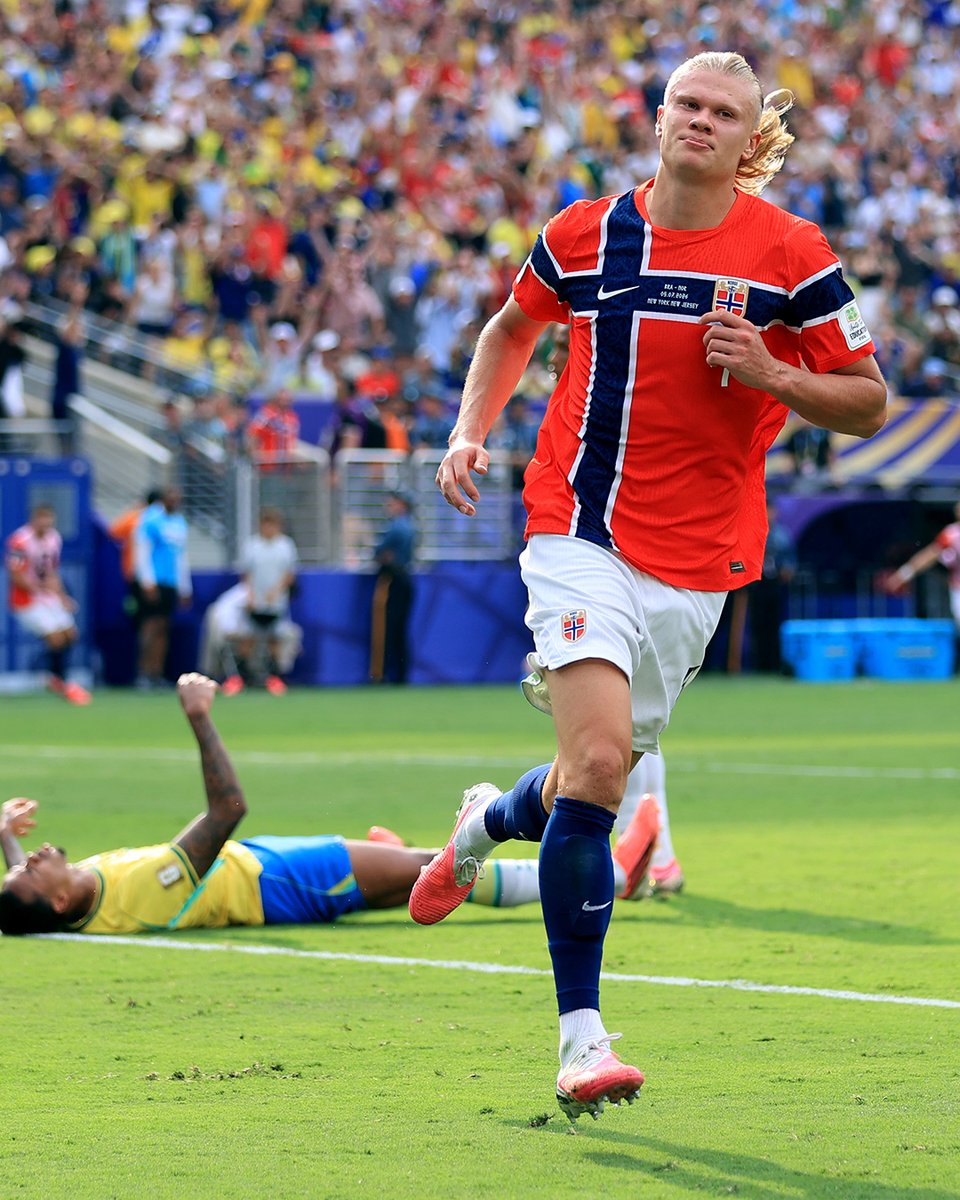 HYPEBEAST's tweet photo. Brazil's dream of a sixth World Cup is over.

Erling Haaland had other plans, and Norway make history 🇳🇴 https://t.co/MjoD0YSjp9