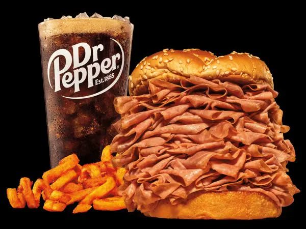jingubro's tweet photo. an actual menu item, this sandwich births 4 other sandwiches with its meat ratio. Thank you
@Arbys literally an inflation buffer https://t.co/eU2vXK4gVG