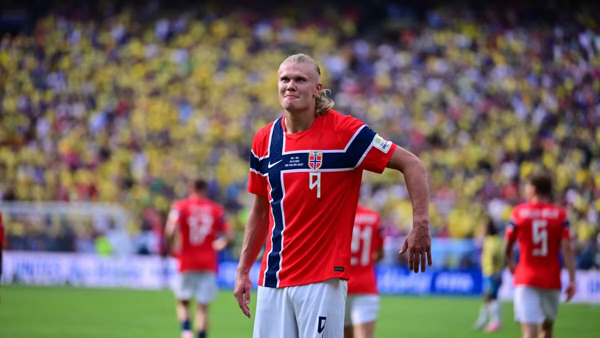skipper_1390's tweet photo. @FrankEra_ Erling Haaland’s brace sensationally dumped Brazil out of the 2026 FIFA World Cup (WC) in a 2-1.

last-16 victory for Norway in New Jersey, securing their progress to a first-ever quarter-final at the tournament. https://t.co/azZPPIgdP7