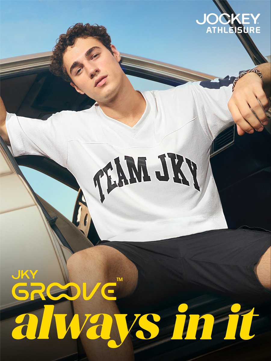 JockeyIndia's tweet photo. The route? Optional. The fit? Non-negotiable. 😎
Built for long rides, spontaneous plans, and every fit check in between. 
JKY Groove brings together easy comfort and everyday style that just works.

#AlwaysInIt with JKY Groove

Style MZ31

[Jockey Athleisure, Summer Fashion] https://t.co/fTrk6avUQg