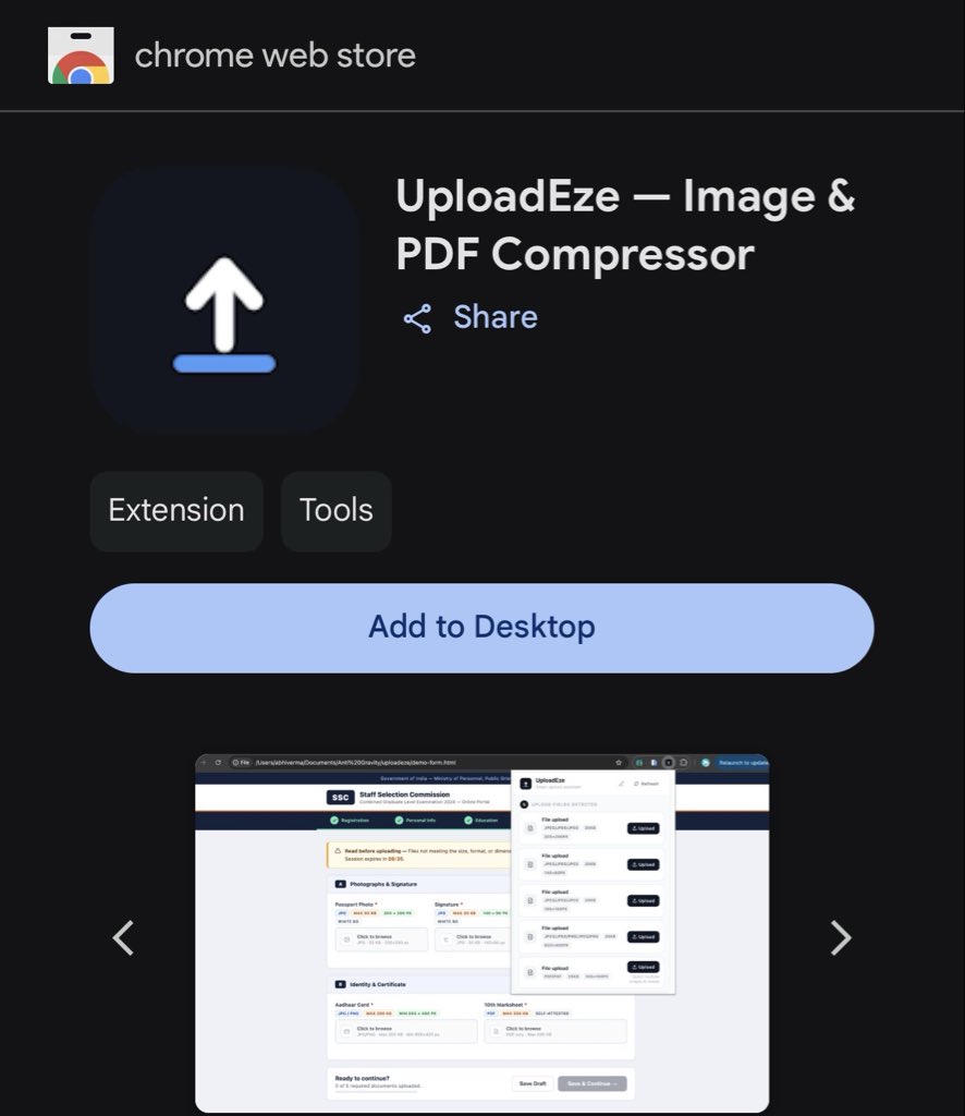 abhisaas's tweet photo. @foxtomb232 Built UploadEze to make file uploads faster.

It automatically prepares your files before upload by resizing images and converting PDFs in just a few clicks.

Would love your feedback!

https://t.co/VjPmIHZU9F https://t.co/INe0GDdffl