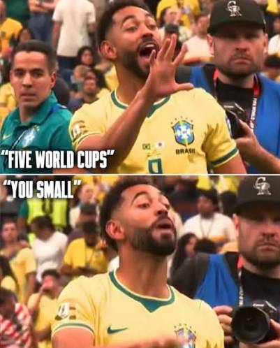 Jay_06499's tweet photo. @propsMCFC 5 world cups versus No World Cup. Okay, Matheus. Sit down there. https://t.co/6lGB3ZQT1h