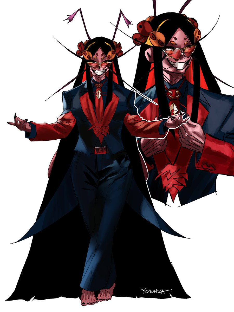 realYowhza's tweet photo. Suit so good i gotta draw BIG MAMA RUSHI in it🪳
(Congrats on your first hosting job Aleks Le!) https://t.co/w8SLbZq9Wf