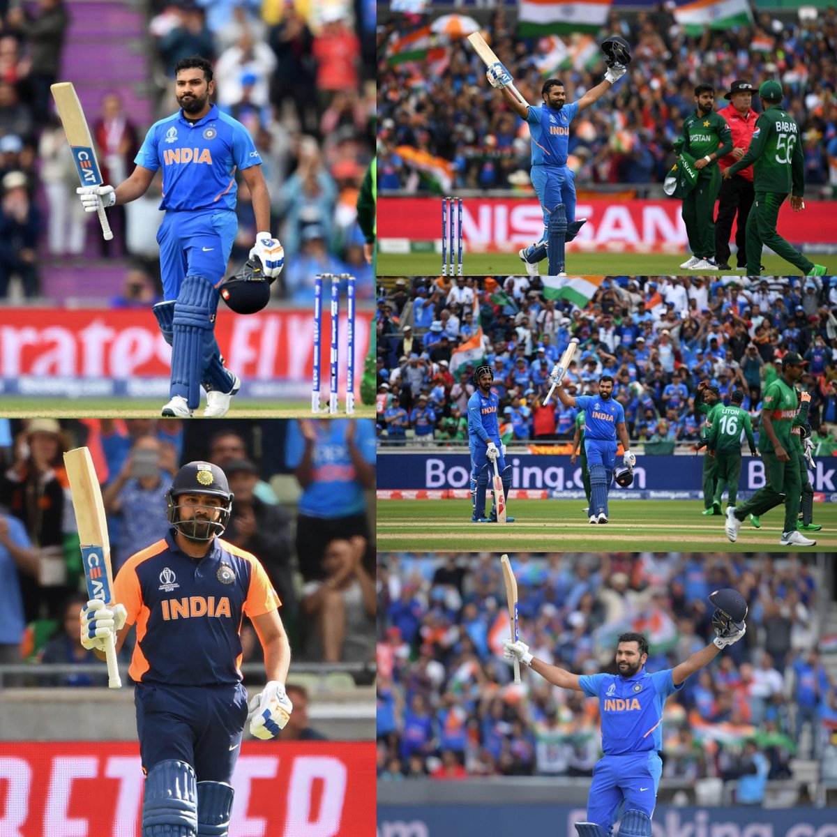 Shebas_10dulkar's tweet photo. In a Worldcup tournament

Players to score
1 100s - 179 players
2 100s - 44 players
3 100s - 9 players
4 100s - 3 players
5 100s - 𝗥𝗼𝗵𝗶𝘁 𝗦𝗵𝗮𝗿𝗺𝗮

#OnThisDay in 2019

Rohit became only player to Score 5 Centuries in a World cup tournament! https://t.co/4PS5rjZwaM