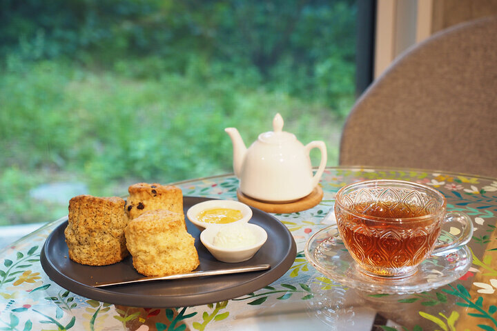 cotrip_twi's tweet photo. 自由が丘にある紅茶専門店「YOTSUBA TEA」。
自然豊かな空間で、焼きたてスコーン＆紅茶の食べ飲み放題が付いた、贅沢なティーフリーを楽しめます。

詳しくはこちら⇒https://t.co/Y0AgB33uo6 https://t.co/EAZgtZ8Qy1