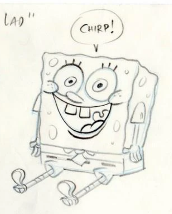 ArtofSpongebob's tweet photo. A drawing from the production of "The SpongeBob SquarePants Movie." https://t.co/79KfPCtgyy