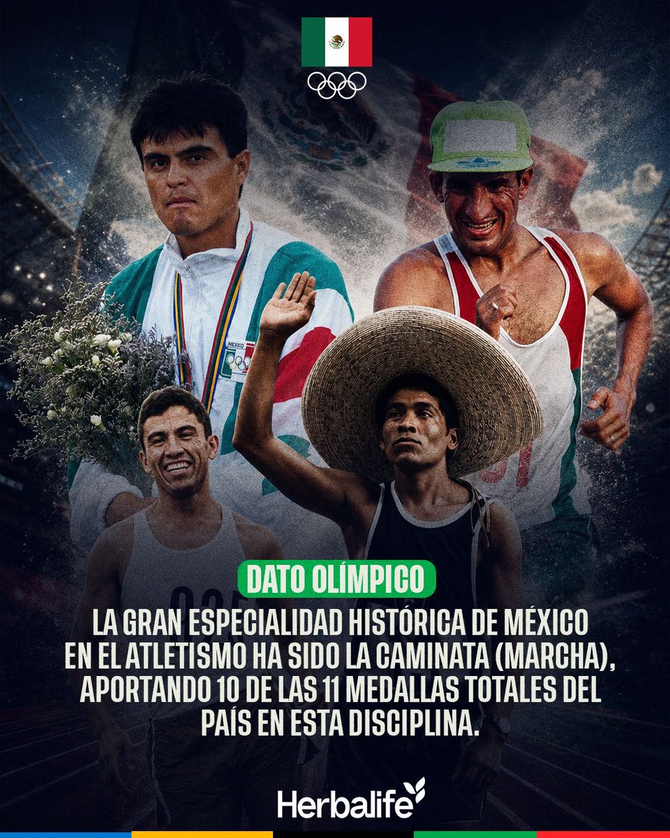 COM_Mexico's tweet photo. La marcha atlética ha llevado el nombre de México a lo más alto del podio olimpico.
¿Cuál es tu momento favorito de esta disciplina?🙌 https://t.co/DJMz64wBgj