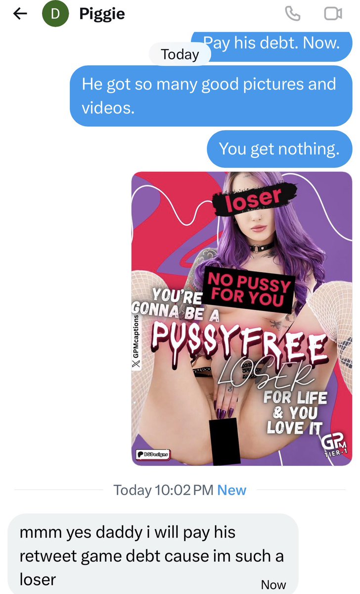 mrmystery10771's tweet photo. Oh my god. @Ppiggie40 actually paid the $100 debt of my last loser who chickened out of his RT game. And gets nothing in return from me. Dommes, laugh at how pathetic he is. Subs, he’ll probably pay for your sessions with me too.

Catfish findom manscam 2dfd wankchat https://t.co/upj9bzpEy7