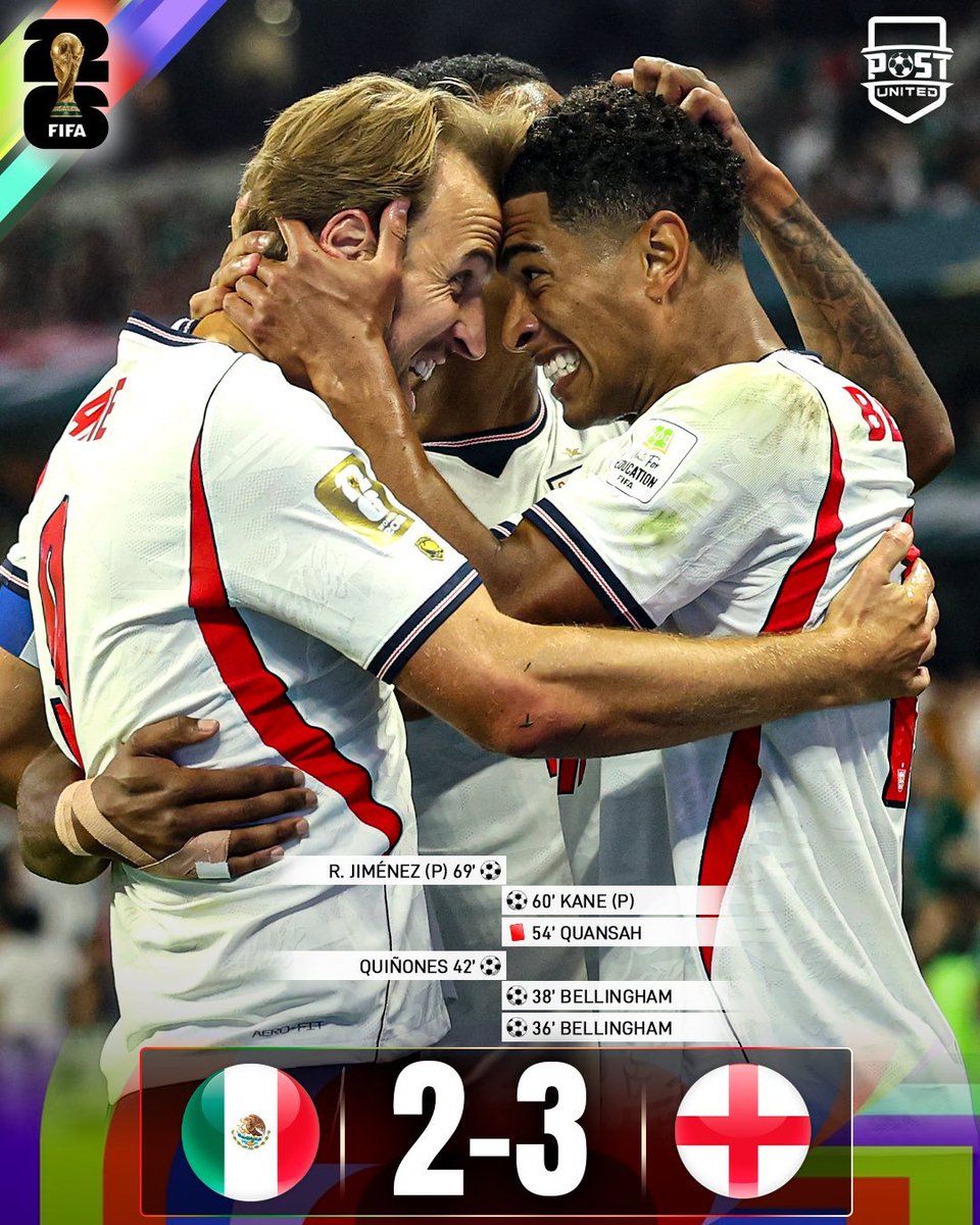 arielipillo's tweet photo. 💥Partidazo en el AZTECA 

México se merecia mucho mas pero fallaron demasiado
Inglaterra demostró que contra la altura, la localia, los fuegos artificiales metieron Garra de León y sacaron el partido con 1 menos

ahora yo soy Tuchel y reclamo en la Fifa la ROJA a mi jugador para que se la quiten como hizo Trump