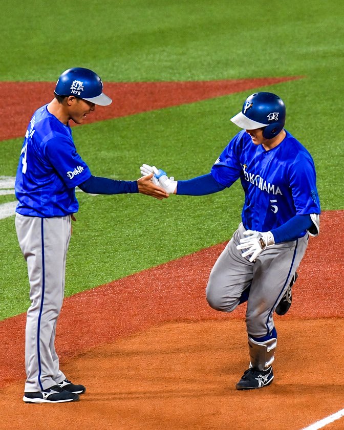 tanmen's tweet photo. プーさんに続く二者連続！2号ソロ☆
#松尾汐恩
#baystars https://t.co/6tOYCdecIQ