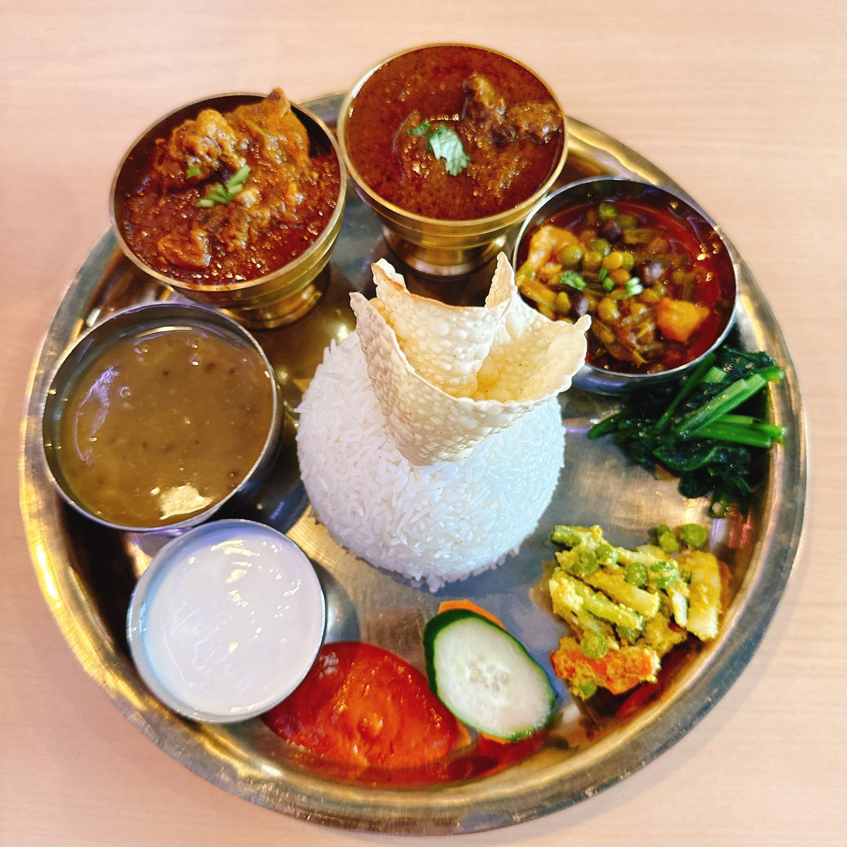 yuuki0t's tweet photo. Nepali Kitchen &amp; Spice House
ネパールターリーセット
チキンアンドマトン
¥1200Paypay
😋 https://t.co/9uLlM7Ll3T
