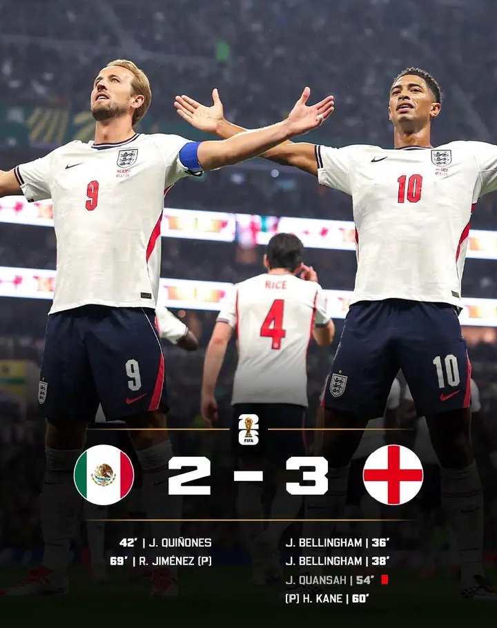 AZROBBEN's tweet photo. 🏴󠁧󠁢󠁥󠁮󠁧󠁿 WHAT A GAME!!! MEXICO TRIED THEIR BES BUT ENGLAND WON THE GAME!
ENGLAND Qualified 
#fifaworldcup2026 https://t.co/Q1nAnh7COR