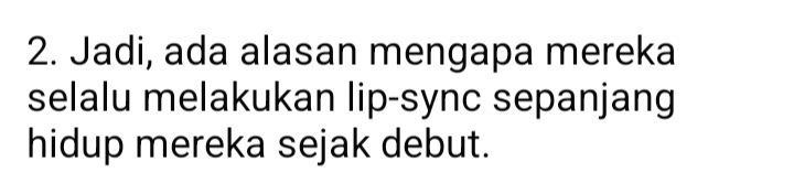 GiftedMinpda's tweet photo. Benar. Thats why h2h selalu lipsyinc klo perform, krna jeleknya konsisten makanya klo live ancur https://t.co/VFdEnbCGvh