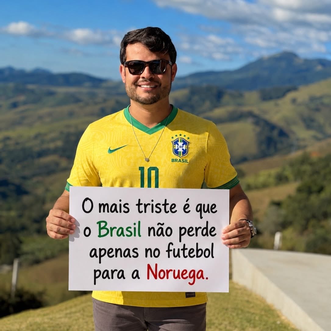DenisAmir's tweet photo. O Brasil não perde apenas no futebol para a Noruega. Quando o assunto é qualidade de vida, educação, segurança, saúde, transparência e combate à corrupção, a diferença também é enorme. 😢🇧🇷 https://t.co/SsZnh1Kjoi