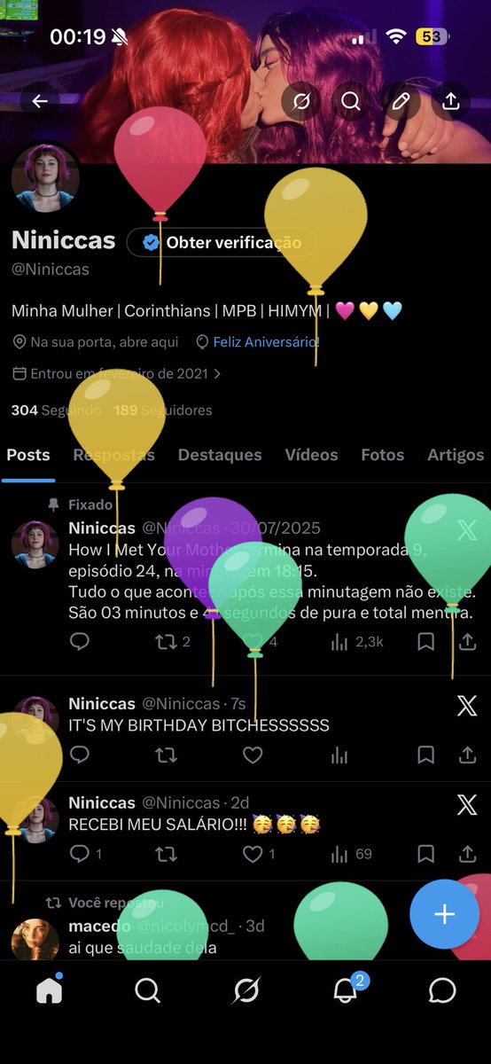 Niniccas's tweet photo. Balões 🥳🥳🥳 https://t.co/iGvq5hBCd5