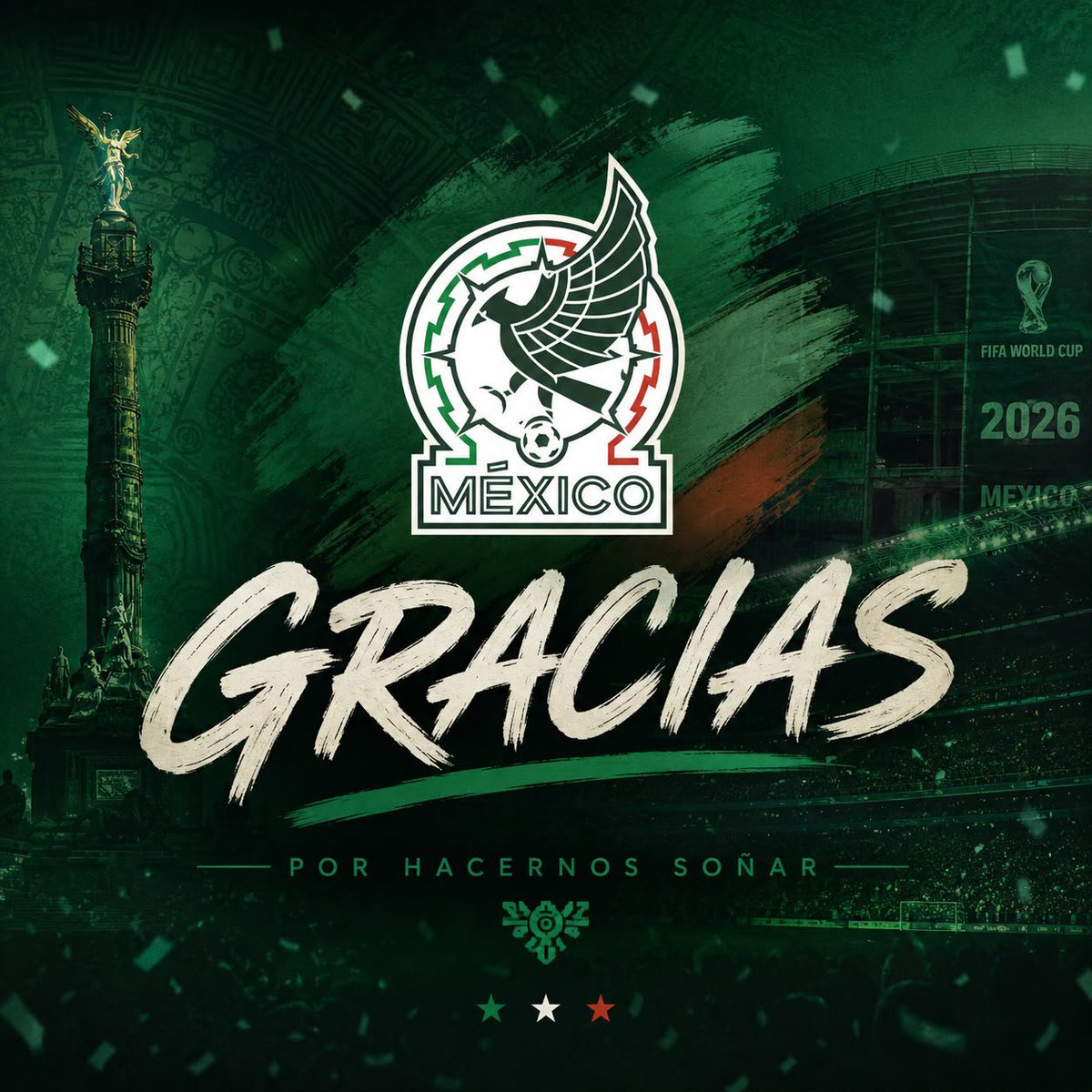 MxIvanRodriguez's tweet photo. No era el final que soñábamos, pero sí un camino que nos volvió a ilusionar.

Gracias, Selección Nacional, por recordarnos que cuando un país cree, late al mismo ritmo. Gracias por cada esfuerzo, cada entrega y cada momento que nos hizo sentir orgullosos de llevar estos colores. https://t.co/2k8cjZmG6F