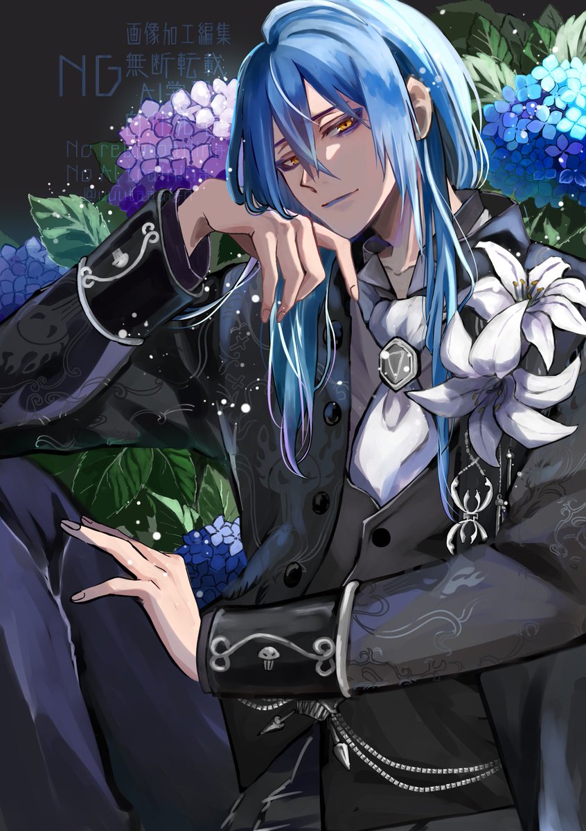 uuutaaaign's tweet photo. 暑いので推しの髪をだんだん短くしていく妄想チャレンジ
③ゴスマリ×梅雨×湿気ストレート https://t.co/ZY1POZjKbo