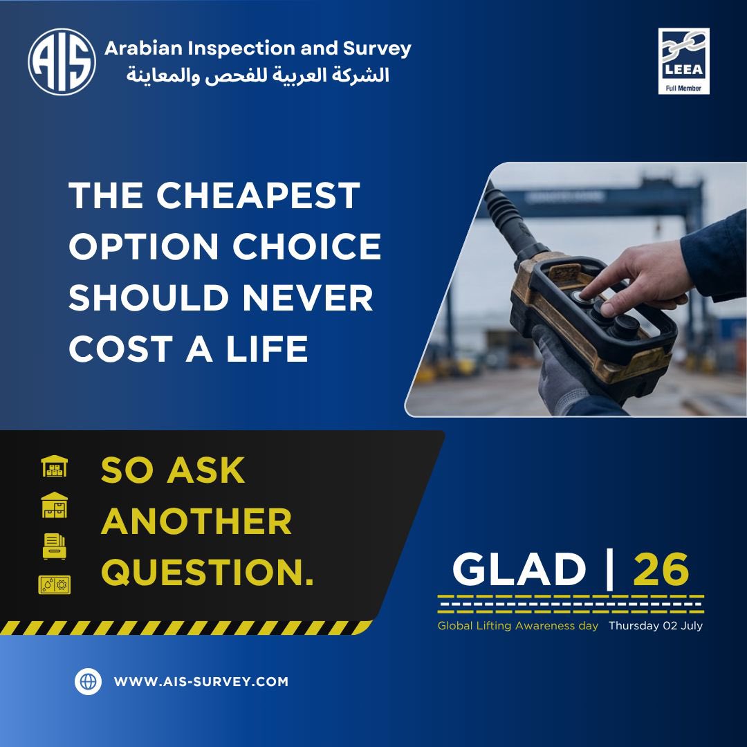 AISInspection's tweet photo. You don't need to be a lifting expert to buy the right equipment. You just need to ask the right questions.

Buying lifting equipment online is easier than ever, but purchasing the wrong product puts lives at risk on-site. 🚧

#LEEA #GLAD2026 #AskAnotherQuestion 
#SafetyFirst https://t.co/yM5F2gkFsK