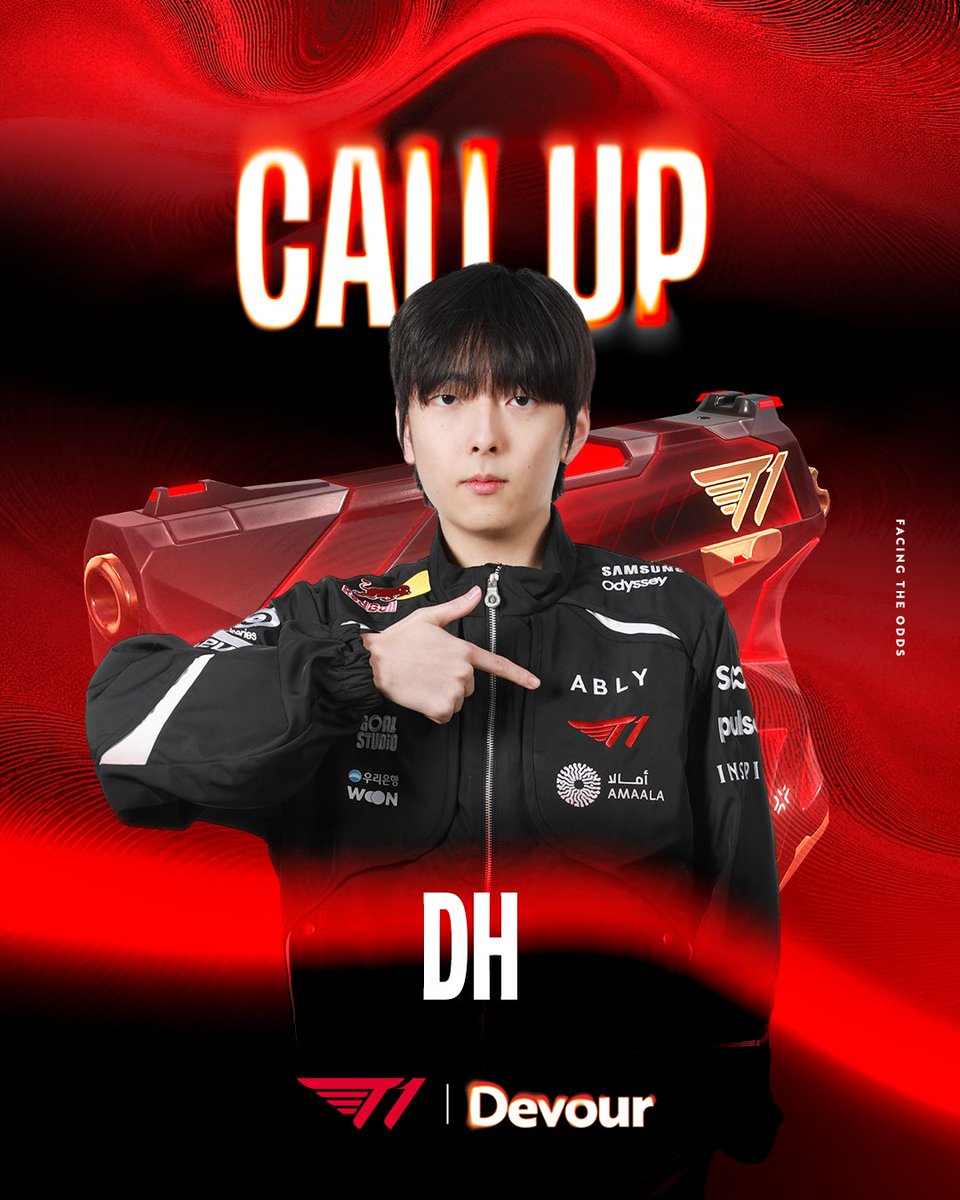 VALO2ASIA's tweet photo. 🇰🇷 T1 have promoted 🇰🇷 DH back to their main roster from the academy team

DH's first run with the main team came between May and November 2025, when T1 finished 4th in VCT Pacific Stage 2 and qualified for Champions Paris.

He was later moved back to the academy following Munchkin's arrival.