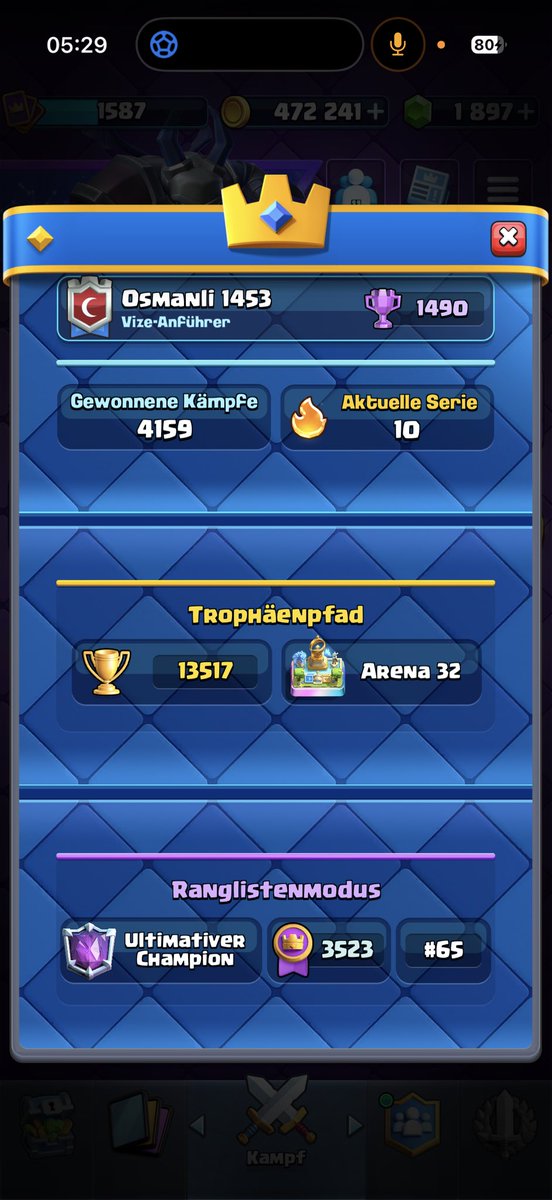 Kev__Cr_'s tweet photo. Thats my finish on seccond account one of the highest golem players this season https://t.co/IDZBsOcfv6