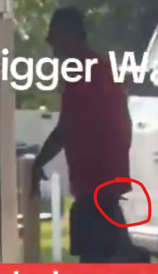 GameFaceThePoet's tweet photo. @BigYash_609 The old man said that red shirt pulled a knife. In the clearer shots, It's not visible. But there was a point where he dug through his pockets to pull out his cell phone. Would a stand-your-ground defense justify removing yourself from danger, then coming back to kill the person? https://t.co/mxkOEmhhXH