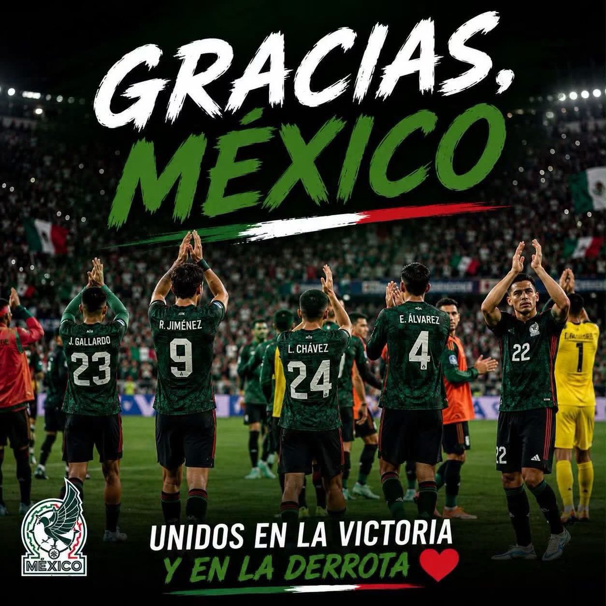 FerrumR's tweet photo. Nada que reprocharle a @miseleccionmx. Fue un gran mundial, nos devolvieron la ilusión y aunque duele la derrota,  estamos orgullosos de ustedes. Cayeron peleando, y nos vamos con la frente en alto. 

Hoy y siempre: “¡Qué se escuche hasta la cima, el mexicano es un chingón!” https://t.co/n58QIYMqL5