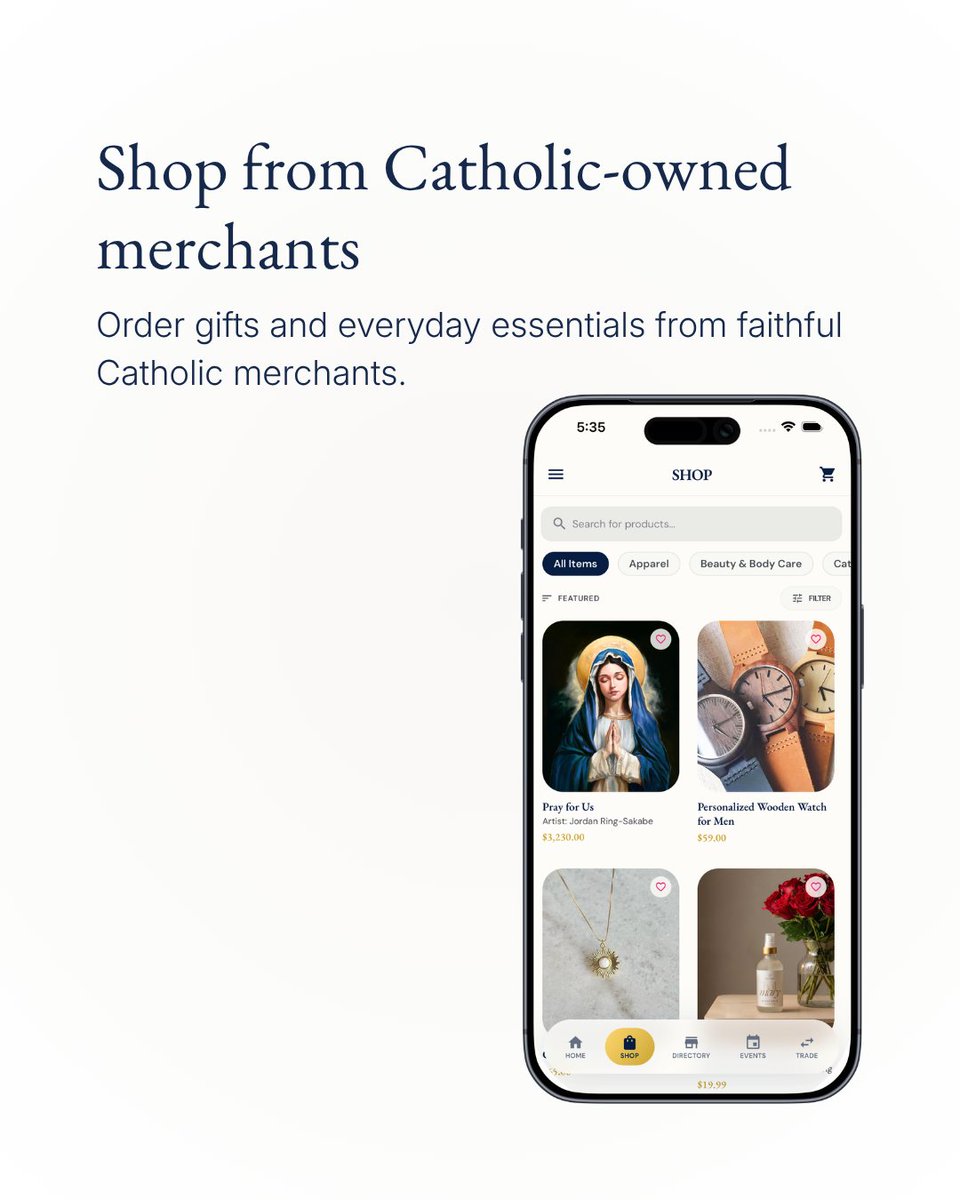 CatholicOwned_'s tweet photo. In case you missed it: the new Catholic Owned® app and website are live.

You can now shop from Catholic-owned merchants, browse the business directory, find local Catholic-owned businesses, and more.

It's easier than ever to Start with Catholic Owned®, no matter what you need to buy.

Available now in the App Store, on Google Play, and at https://t.co/8TMzfUiHIB.