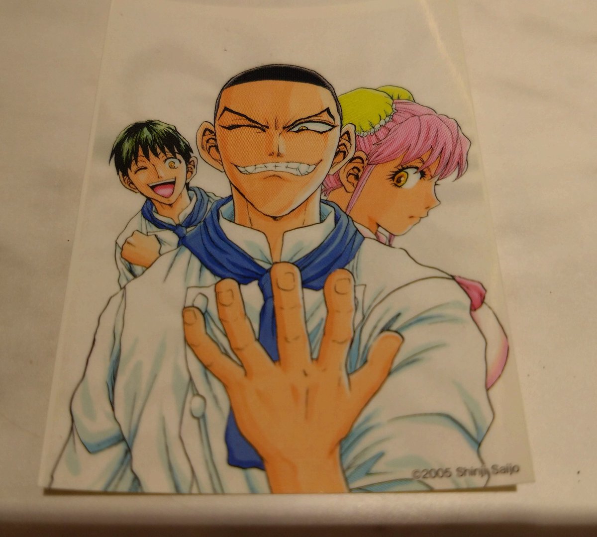 momo375's tweet photo. 横浜中華街でアニメ「鉄鍋のジャン」のステッカー貰ったよ😆
炒飯美味しかった😋
#横浜中���街
#桂宮
#鉄鍋のジャン https://t.co/MDCYV9tvdf