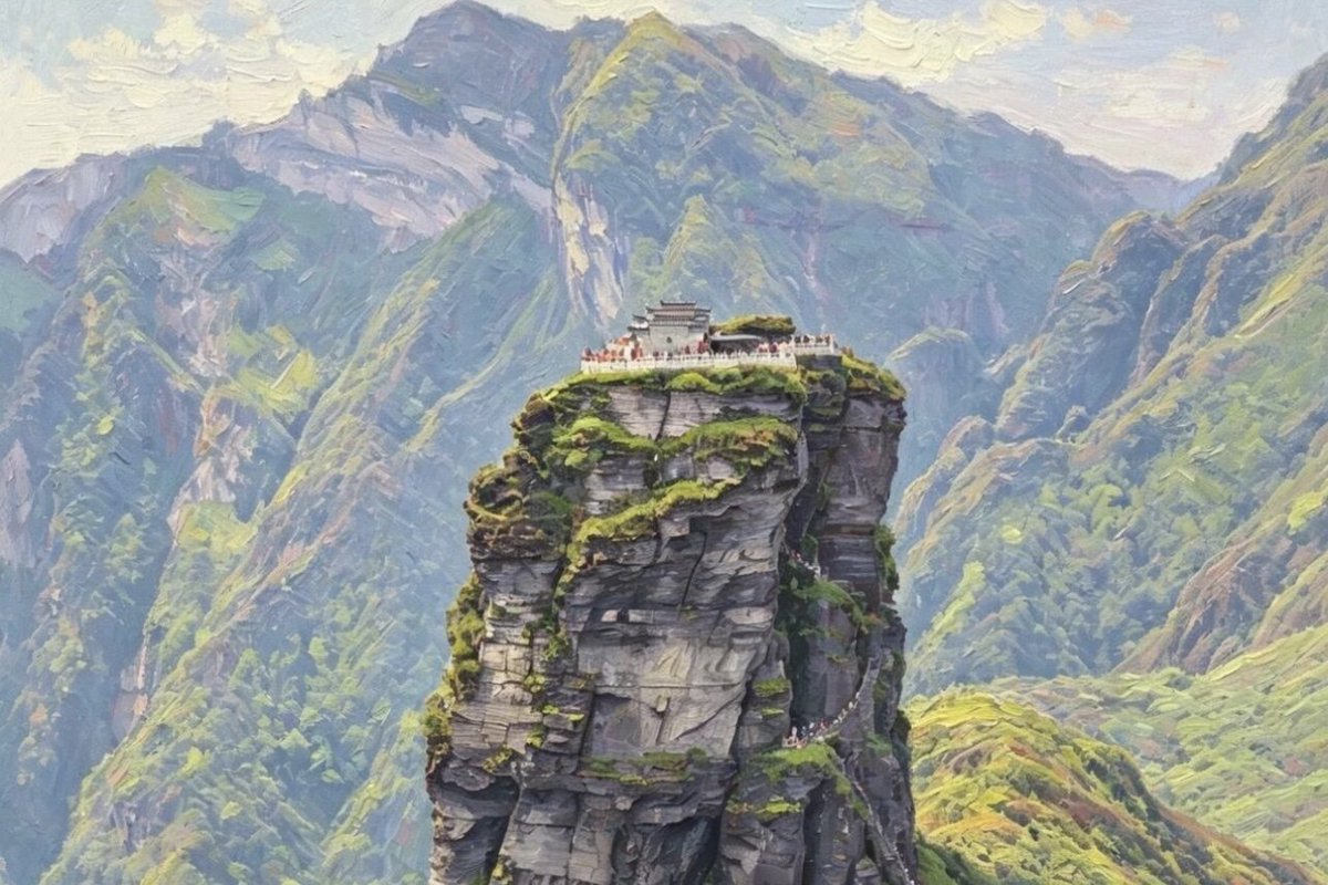 FanjingMountain's tweet photo. On July 6, at the SYMPOSIUM 2026 of #EcoForumGlobalGuiyang, Tongren representatives presented to the world the progress in ecological development and the transformation of achievements at #MountFanjing, highlighting protected species such as the Guizhou golden monkey and the Fanjingshan fir. In recent years, the ecological environment of Mount Fanjing has continued to improve, with remarkable results in nature conservation.