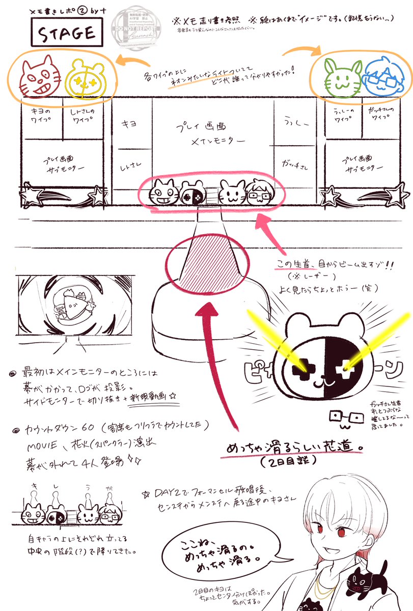 tns_tp4's tweet photo. ステージのメモ https://t.co/aFWAQeKBf2