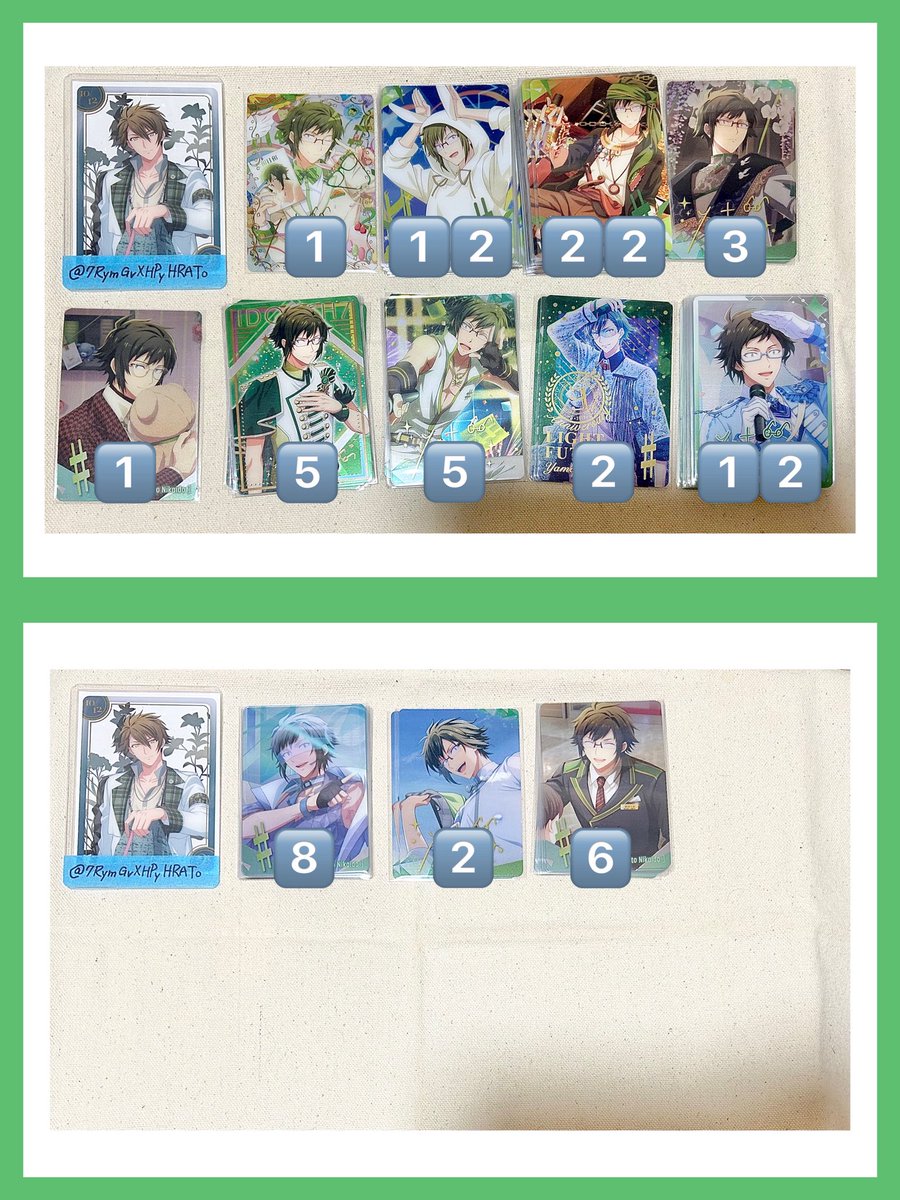 7RymGvXHPyHRATo's tweet photo. 【交換】アイドリッシュセブン　アイナナ　メタルカード　メタカ

譲)大和

求)龍之介(7周年　2枚目一番左のみ求めています)

郵送
お気軽にお声掛けください🙇‍♀️ https://t.co/Lu3DqkXAsv