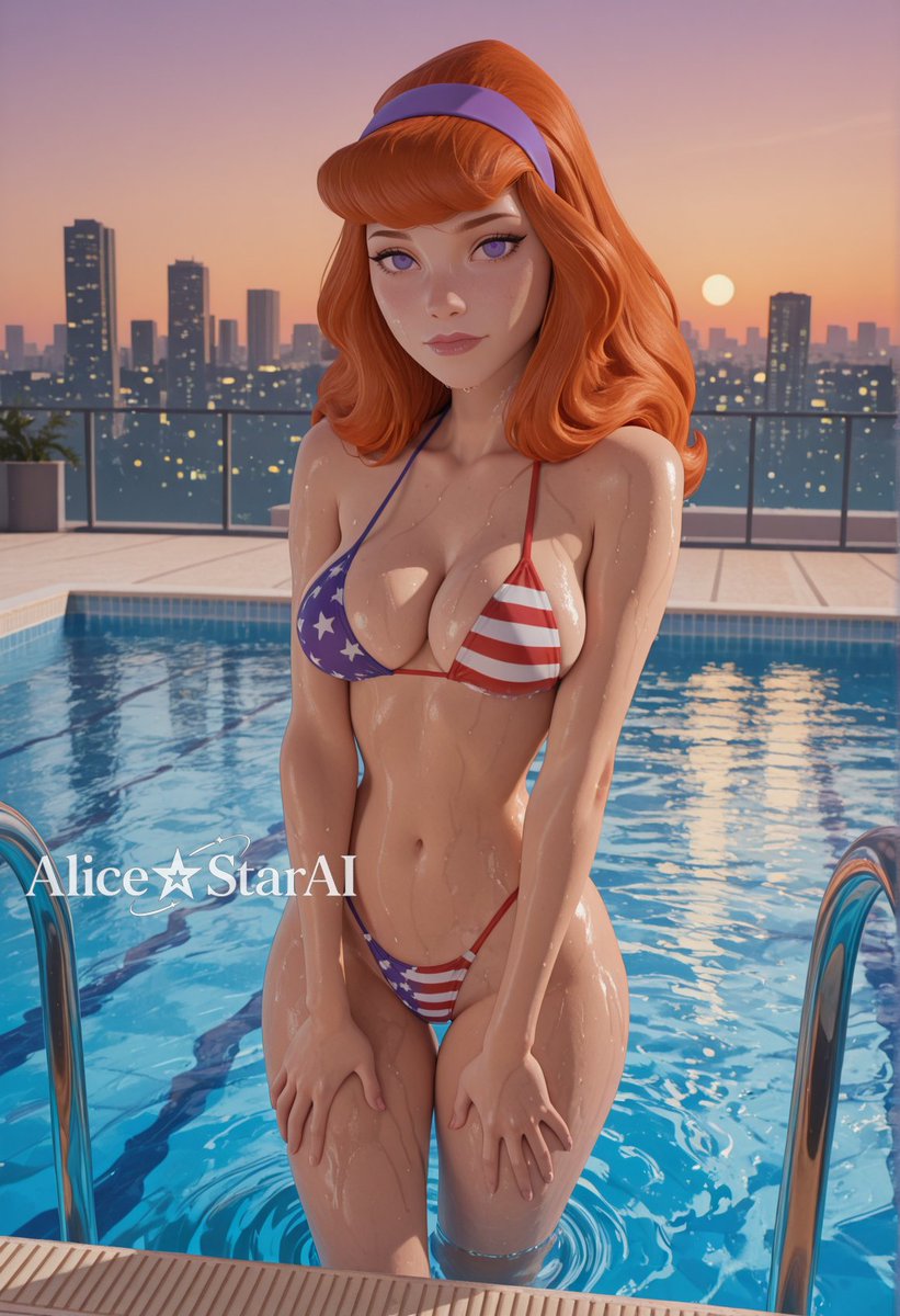 AliceStarai's tweet photo. Daphne Blake (Pool party) SFW 

#AIart️️️️️️️️️️️️️️️️️️️️️️️️️️️️️️️️️️️️️️️️️️️️️️️️️️️ #AIArtCreation https://t.co/vws3c8Lc0z