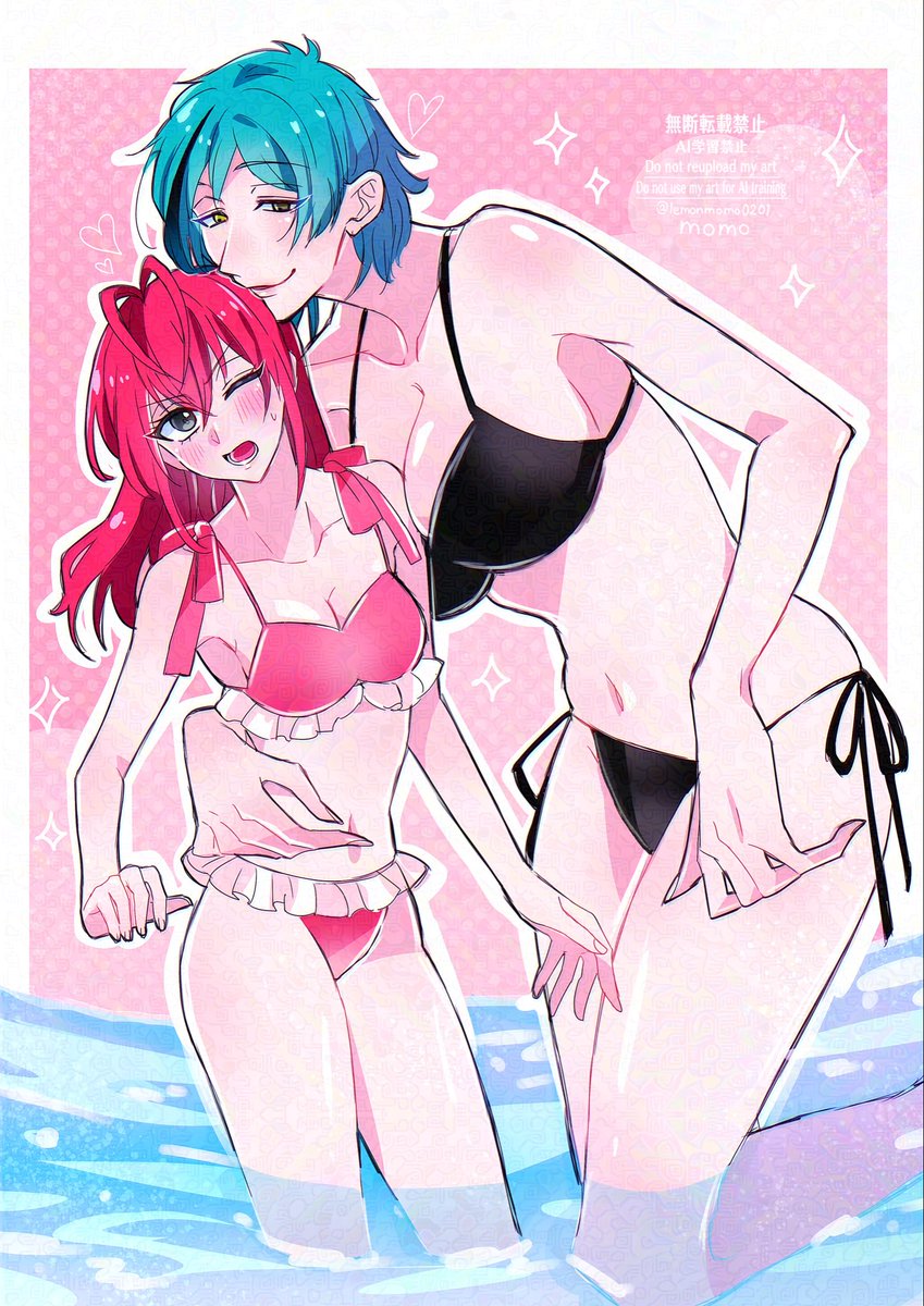 lemonmomo0201's tweet photo. フロリド⚠️女体化　百合👙🏖️ https://t.co/lwblVbi970