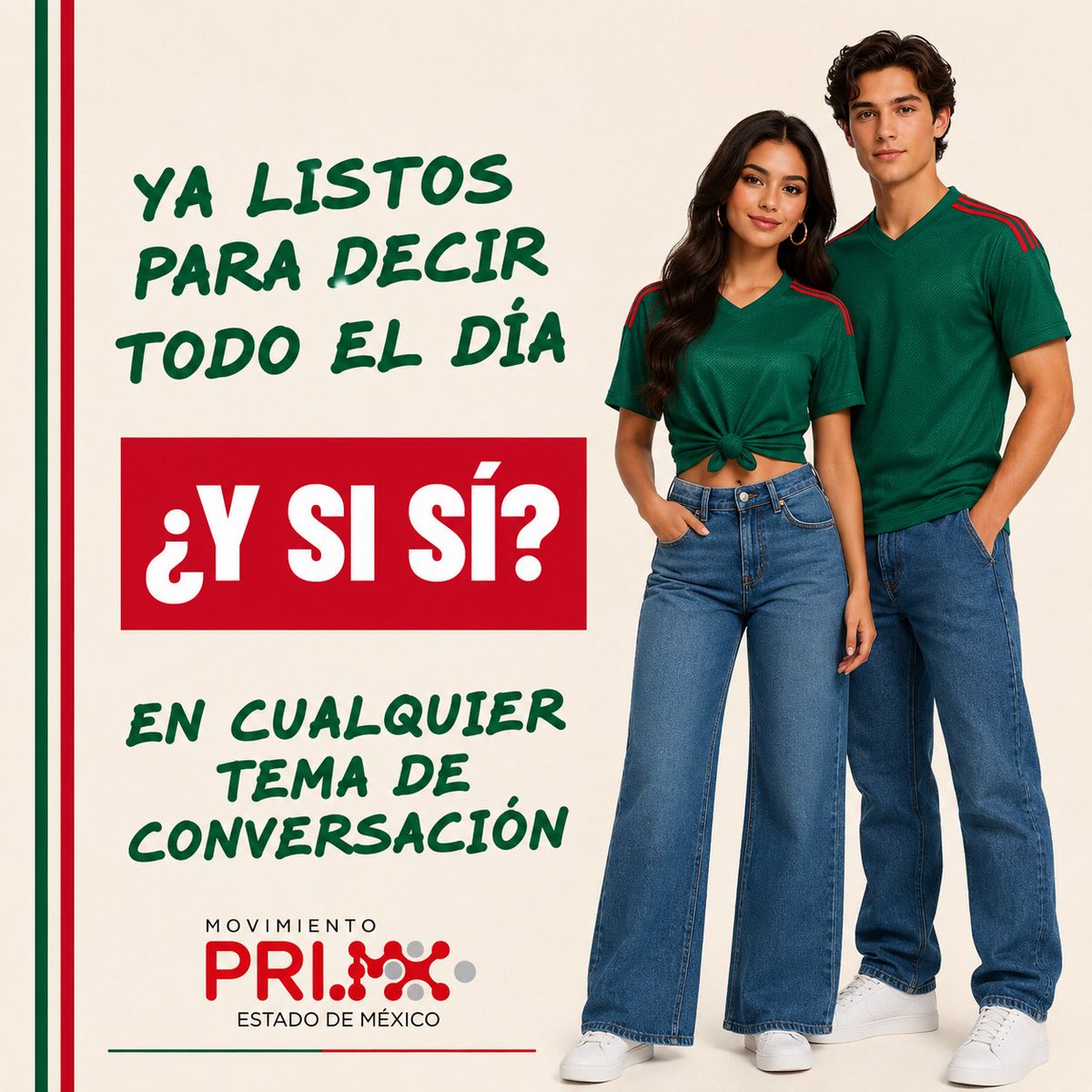 EdomexPRImx's tweet photo. Cuando alguien dice: “No hables de política…” 🤭

Nosotros: ¿Y si sí? 🇲🇽✨ https://t.co/grGBdyiuIs