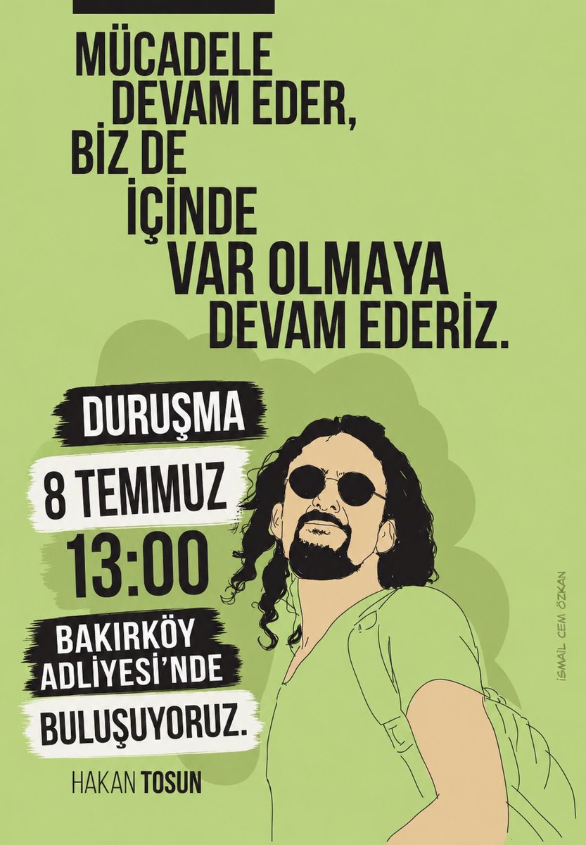 karinca2024's tweet photo. Öyle güzel bir insandı ki... @HakanTosunn 
Yedi iklim dağın, toprağın, emeğin ve tüm canlıların sesi ...Öyle çok insan biriktirdi ki, ülkenin dört bir yanında emeği, yüreği ve izi kaldı.. 

Kamerası daima mazluma dönük...

Siz gökyüzünü gördüğünde acı çeken bir gazeteci gördünüz mü? Biz gördük.
 
Ormanların katledilip gökyüzünün aşikar olması acıdır...
Vakur, asil, onurlu insanın duruşmasında bir araya geliyoruz. 

8 Temmuz 
13:00
Bakırköy Adliyesi 
İSTANBUL 

#HakanTosunBuradaKamerasıKayıtta 
@Hakananeoldu @kuzeyormanlari
@ikizkoydireniyo @BirGun_Gazetesi @ankahabera @cumhuriyetgzt1 @ilketvcomtr @ZeynoooKuray
@puleragema @halktvcomtr @RizvanogluEvrim @tahsinocakli 
@ormancilarderne @evrenselgzt @MimarlarOdasi_T @barolar @ibrahimkaboglu @gazetesozcu
